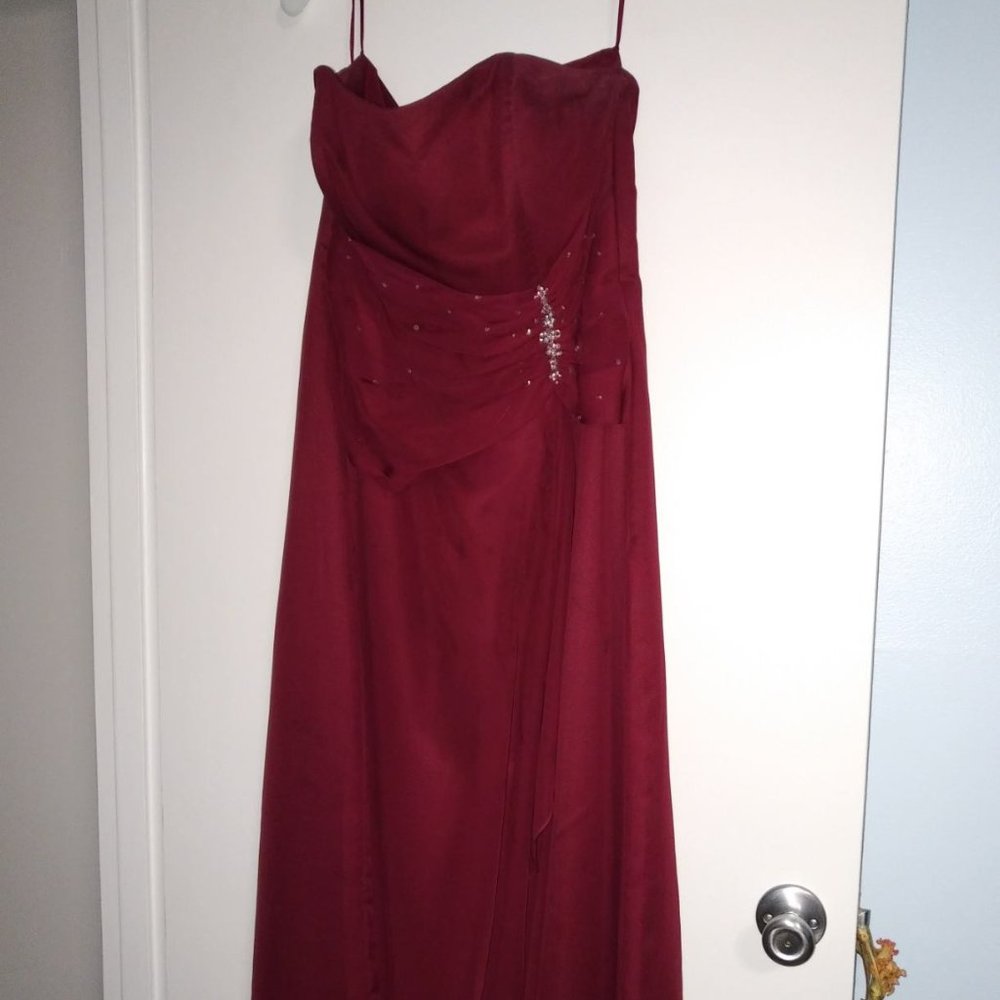 Wine Evening Gown